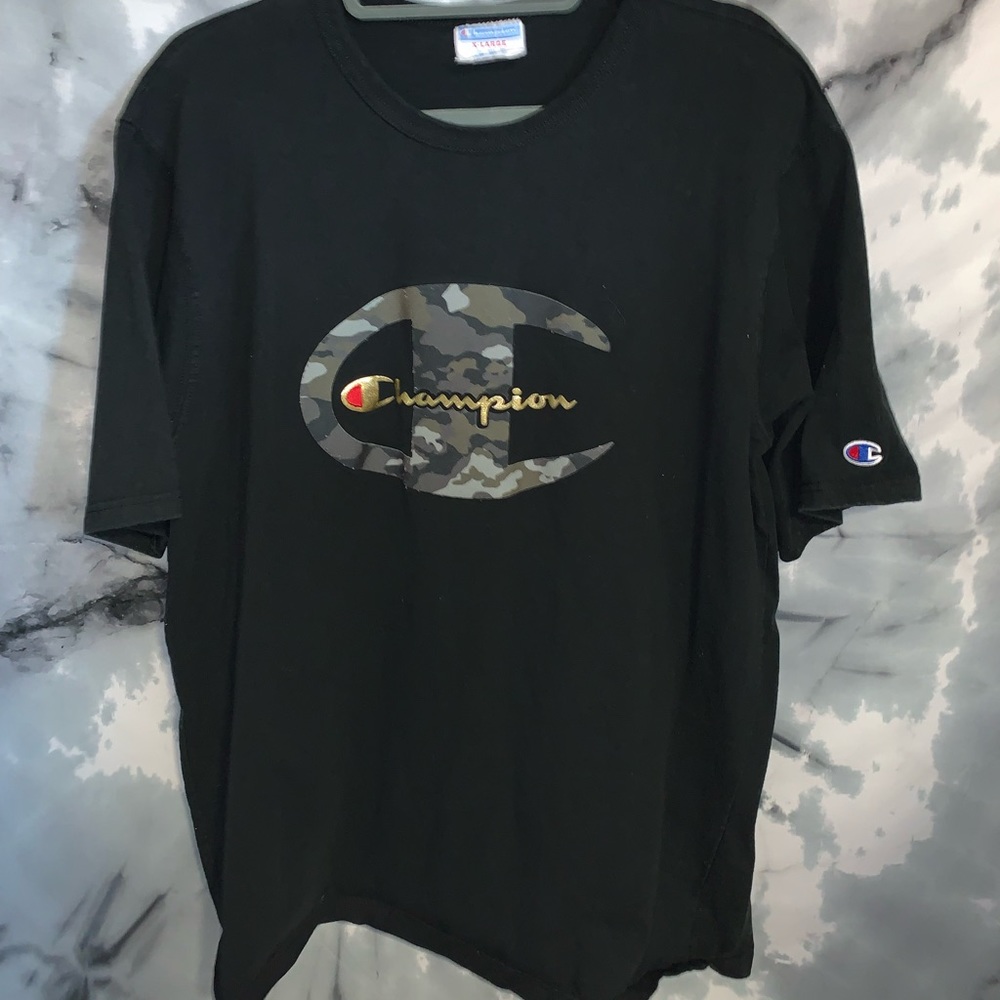 Champion Vintage Camo Logo T-Shirt